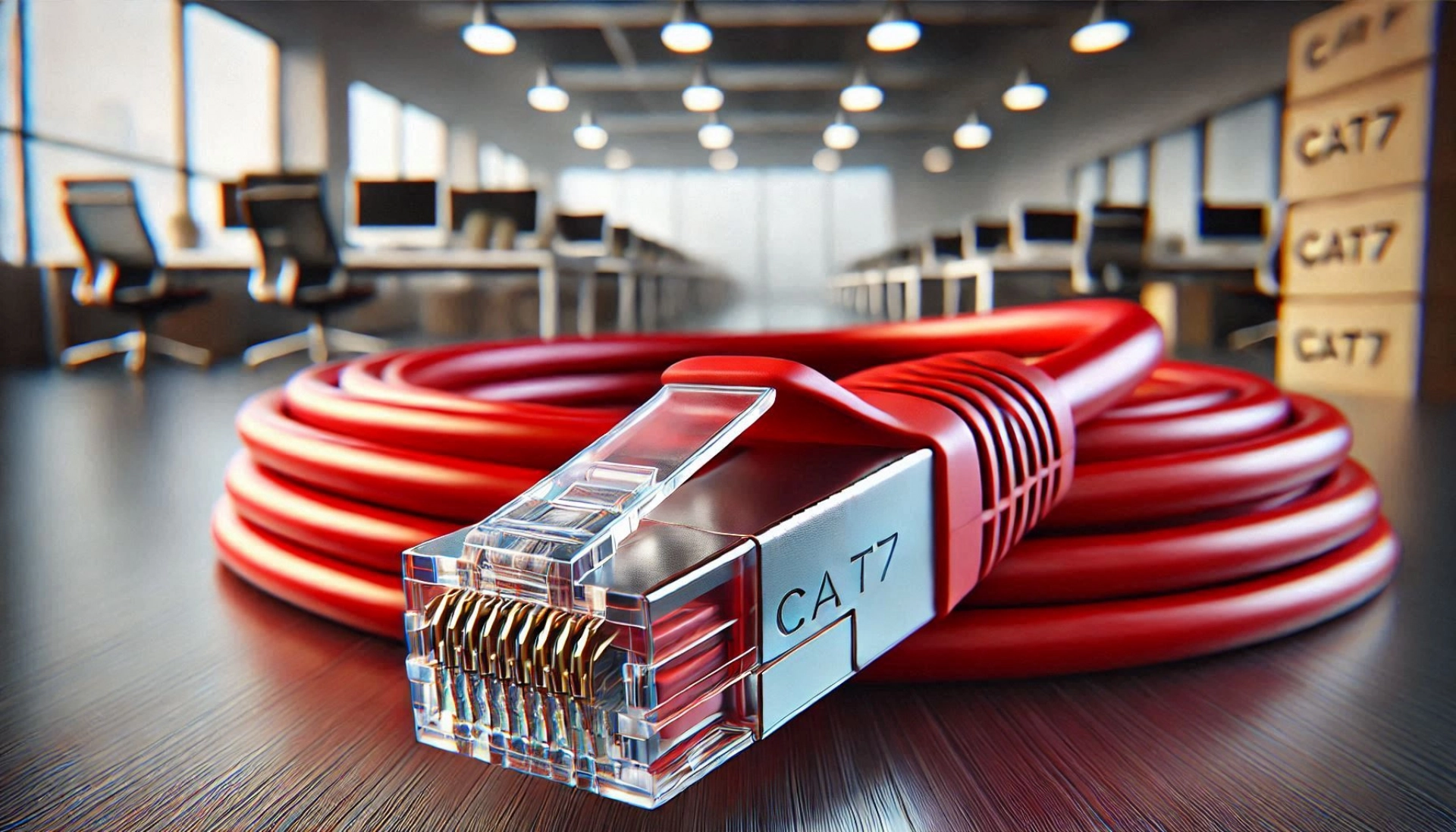 CAT7 Patch Kablo - 5 metre, Kırmızı