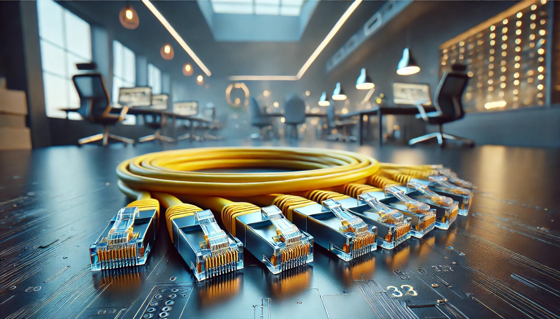 CAT7 Patch Kablo - 50 metre, Sarı