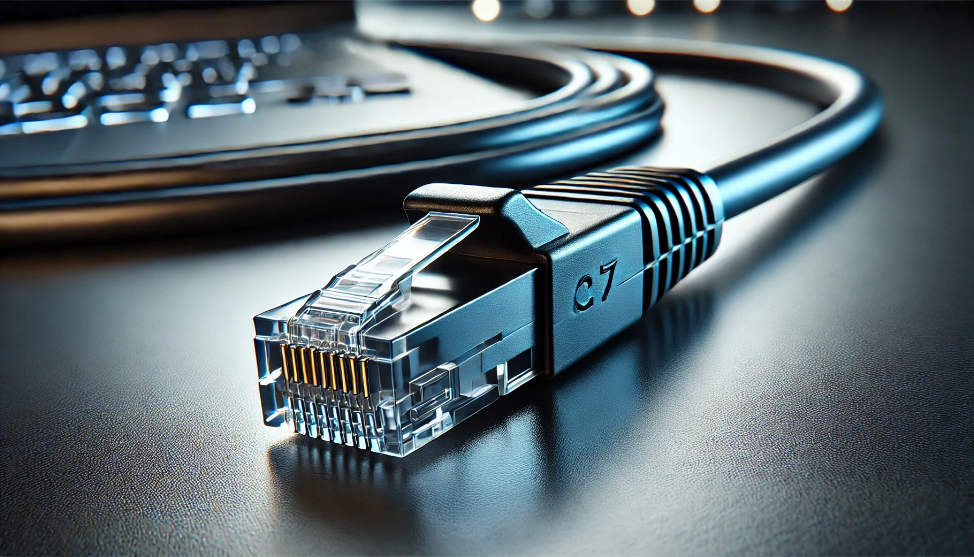 CAT7 Patch Kablo - 50 metre, Siyah