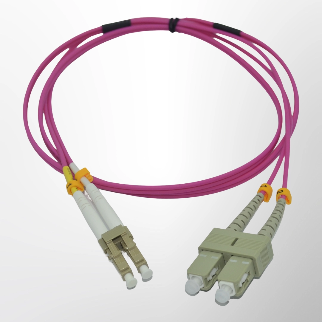 SC-LC Multi Mode Duplex Fiber Patch Cord - OM4