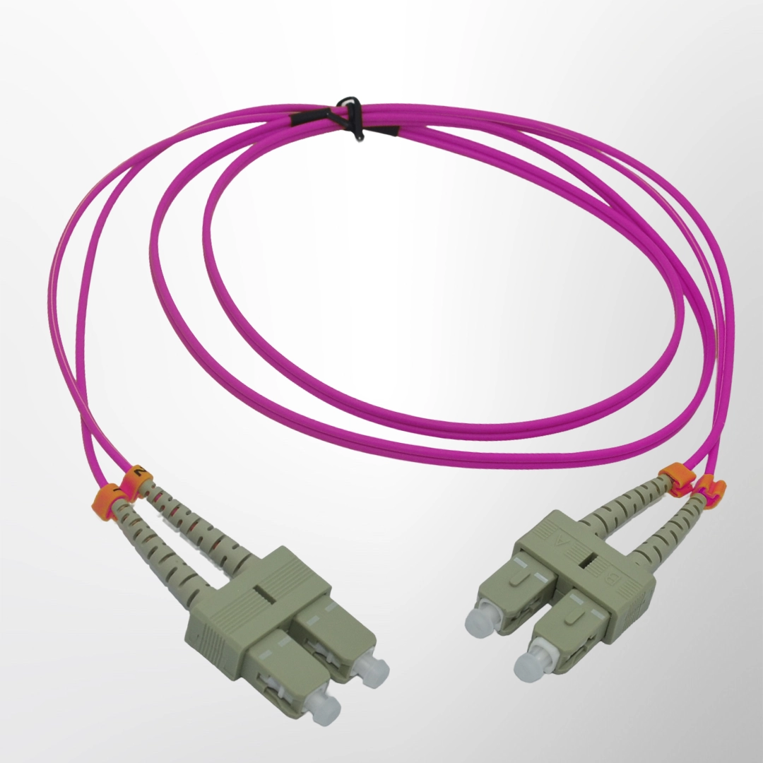SC-SC Multi Mode Duplex Fiber Patch Cord - OM4