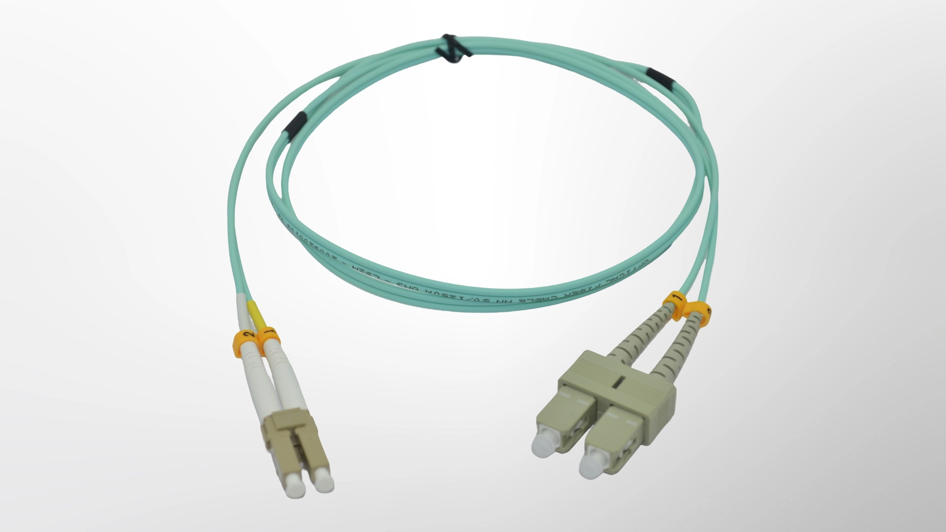 SC-LC Multi Mode Duplex Fiber Patch Cord - OM3