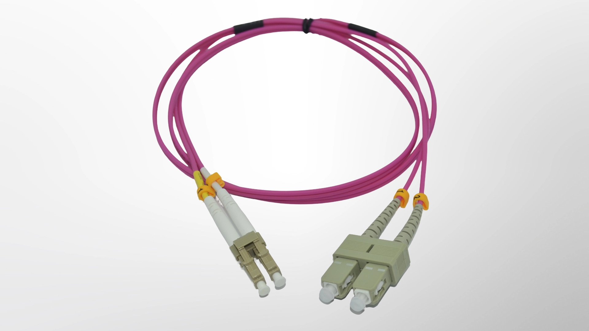 SC-LC Multi Mode Duplex Fiber Patch Cord - OM4